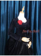 Surface Spell Gothic Dusk Mansion Velveteen Jacket(Full Payment Without Shipping)